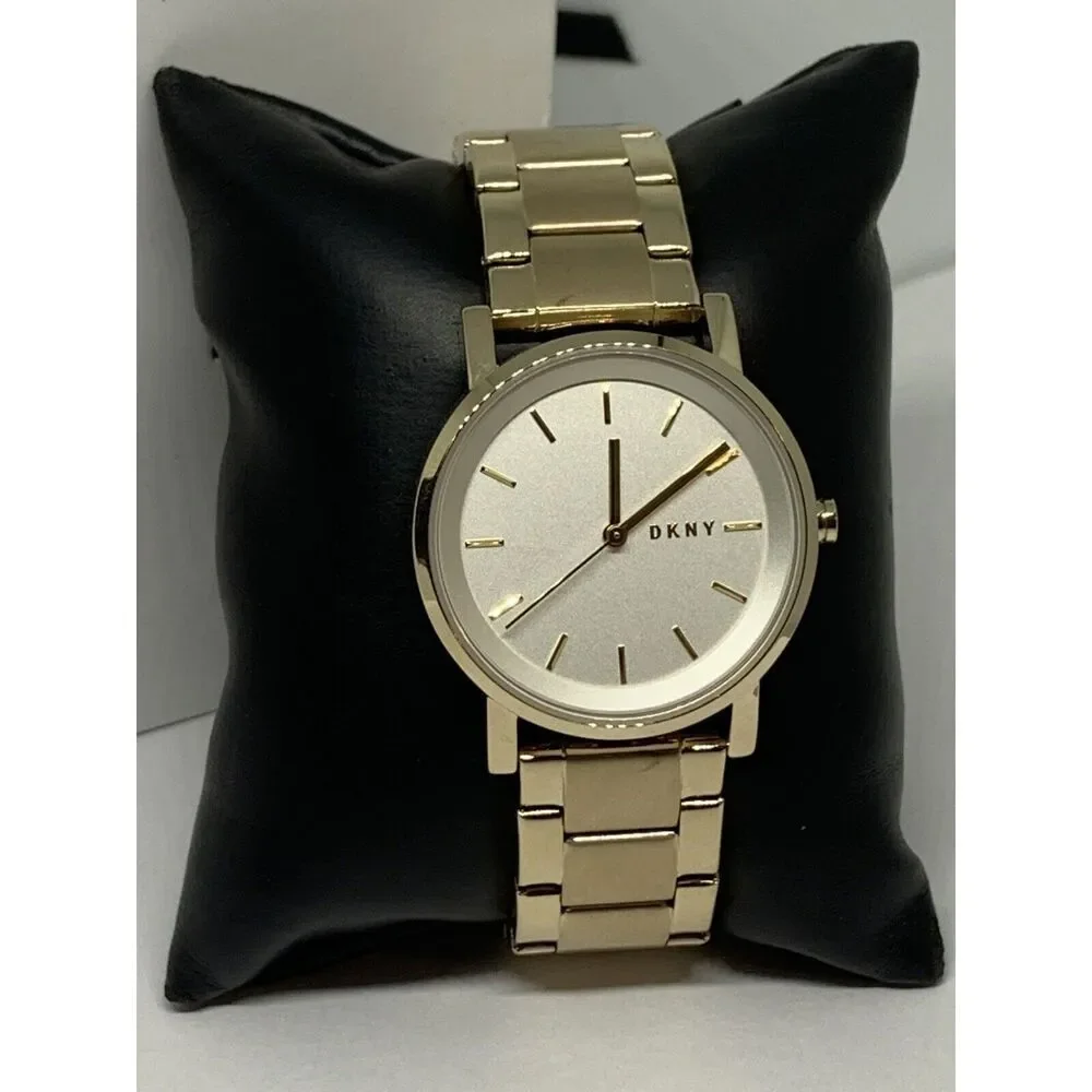 DKNY NY-2343 Ladies Stainless Steel Analog White Dial Quartz Wrist Watch BW135